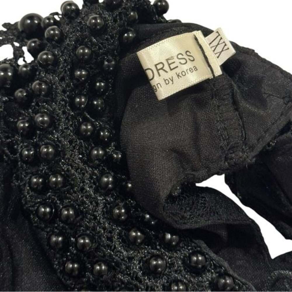 Elegant Black Lace Long Sleeve Blouse - Picture 8 of 14